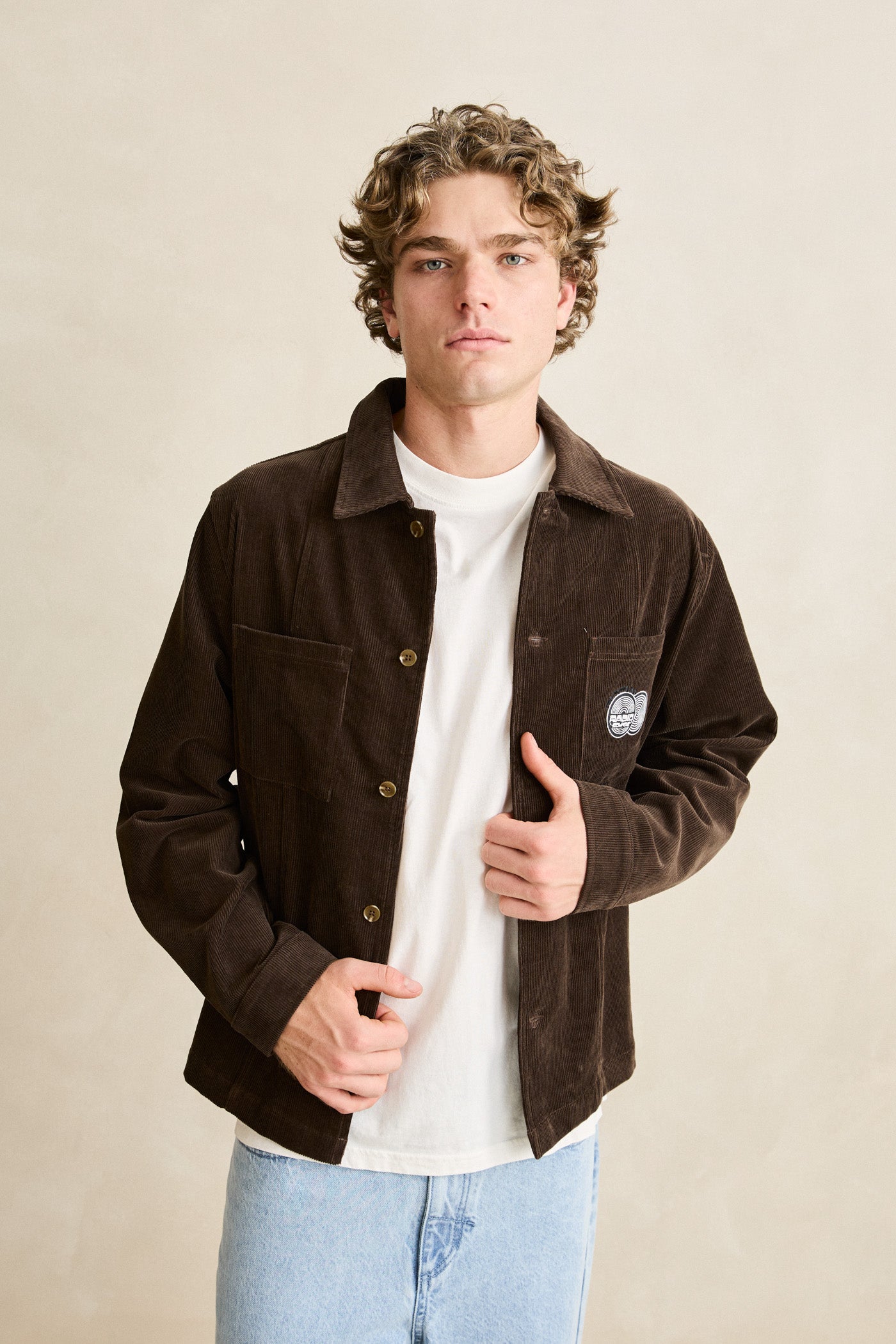 Broadcast Cord Overshirt - Chocolate
