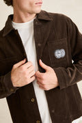 Broadcast Cord Overshirt - Chocolate
