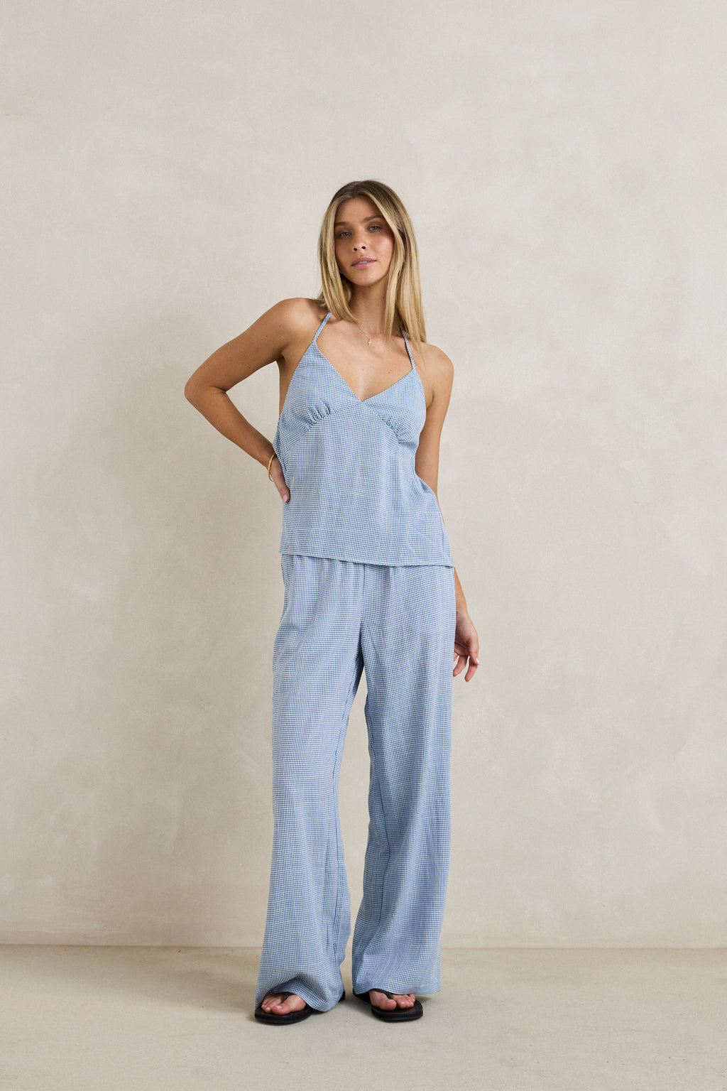 Marisol Pant - Blue Check
