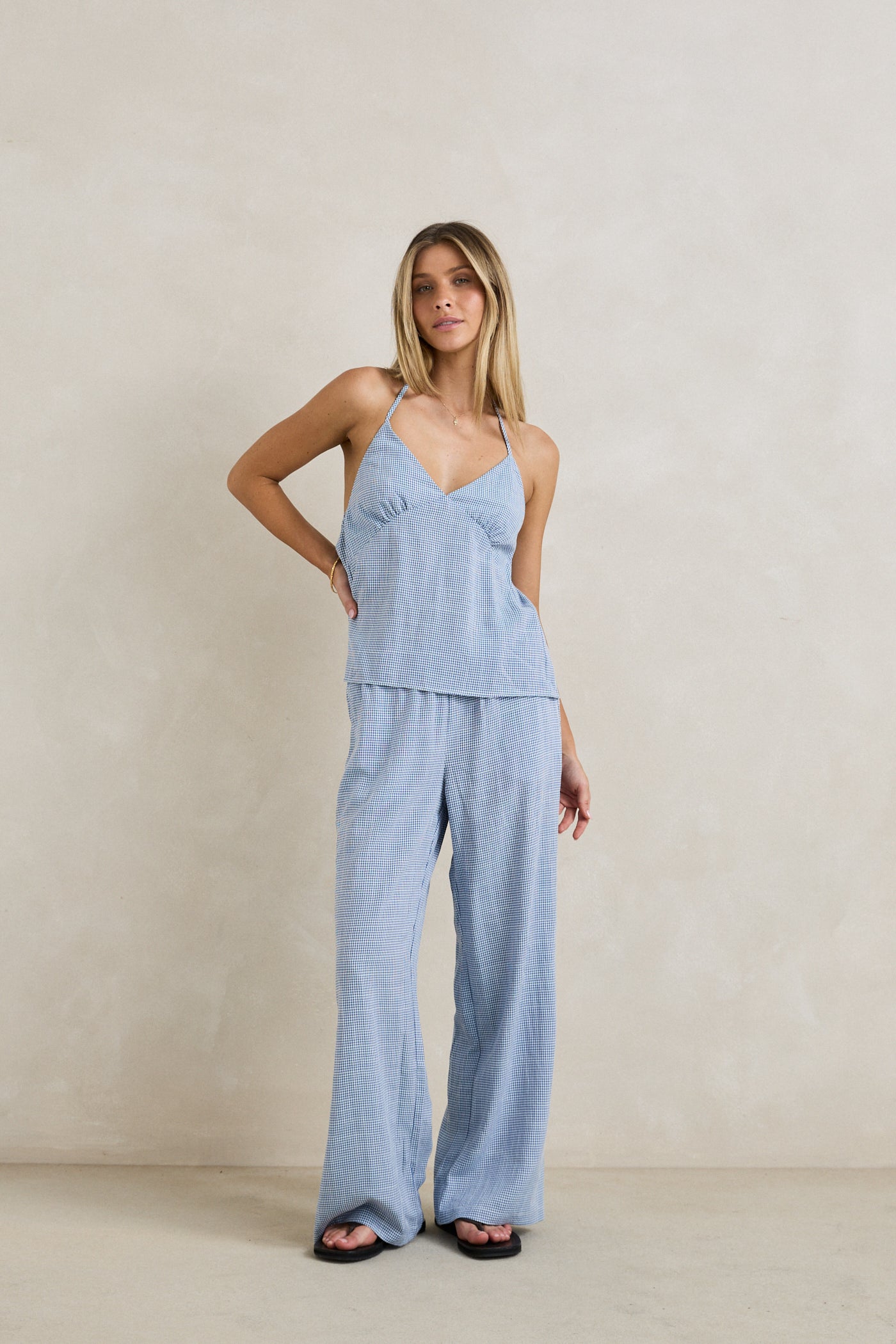 Marisol Pant - Blue Check