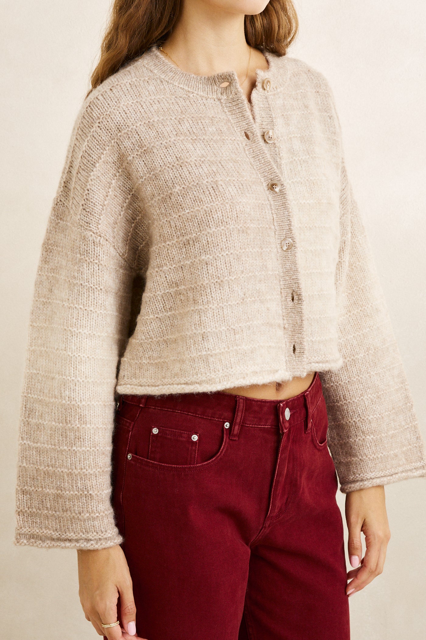 Baklava Cardigan - Grey Heather
