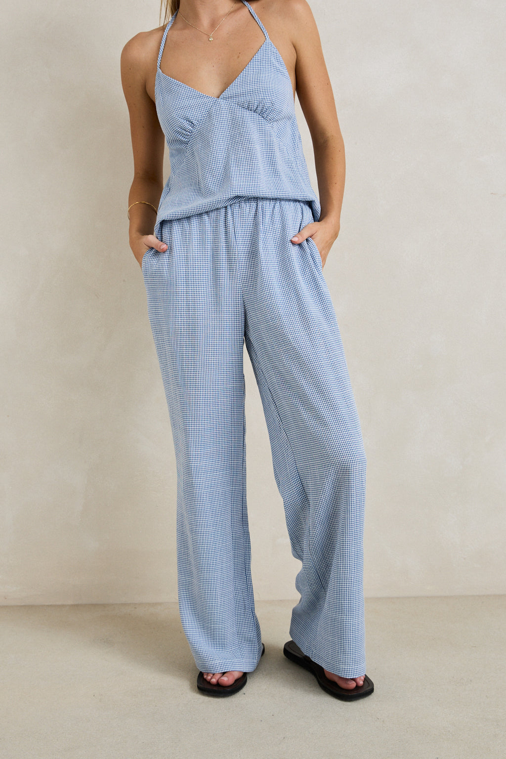 Marisol Pant - Blue Check