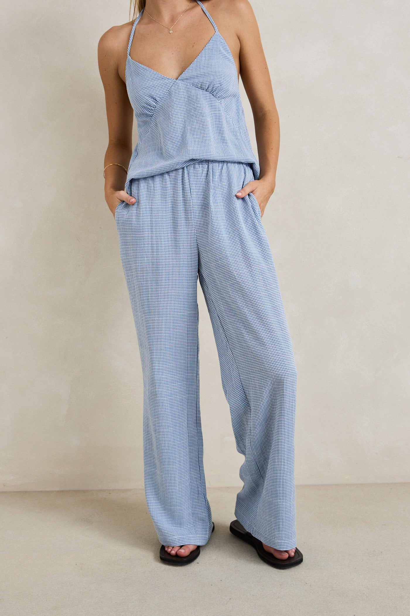Marisol Pant - Blue Check