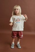 Kids Cosmic Rhythm Ss T-Shirt Natural