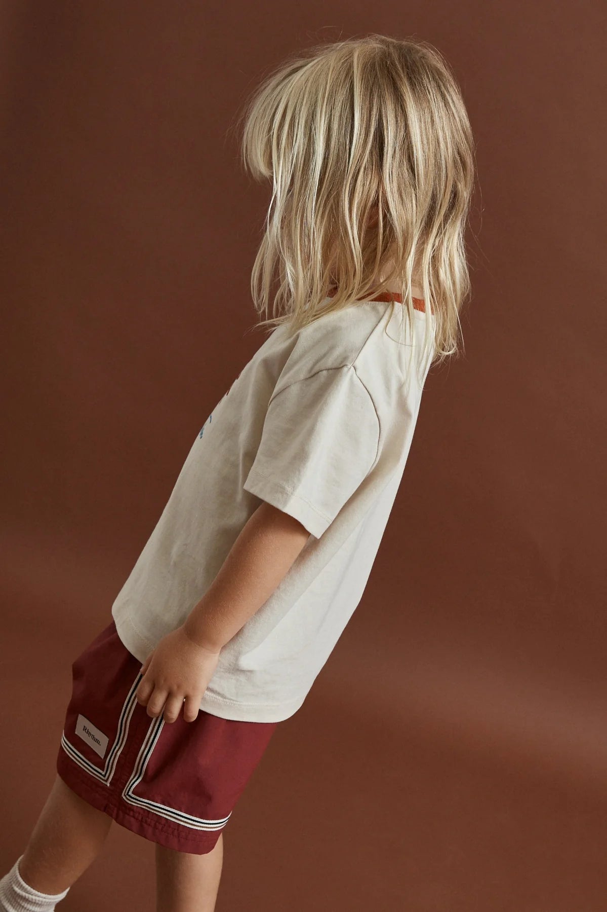 Kids Cosmic Rhythm Ss T-Shirt Natural