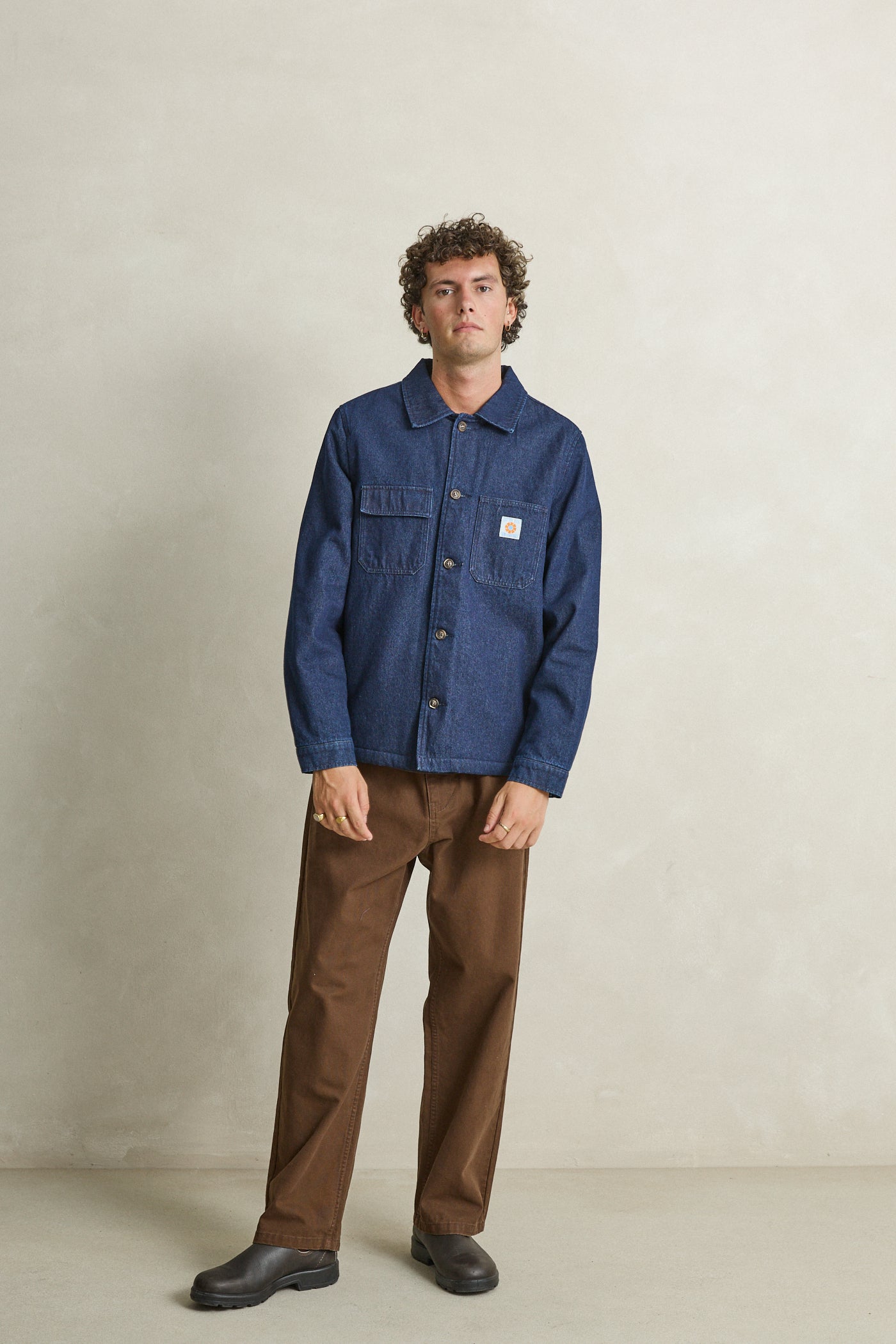 Denim Insulated Shirt Jacket
