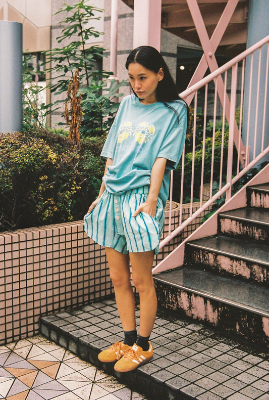 Crab Core Tee- Coastal Water Blue