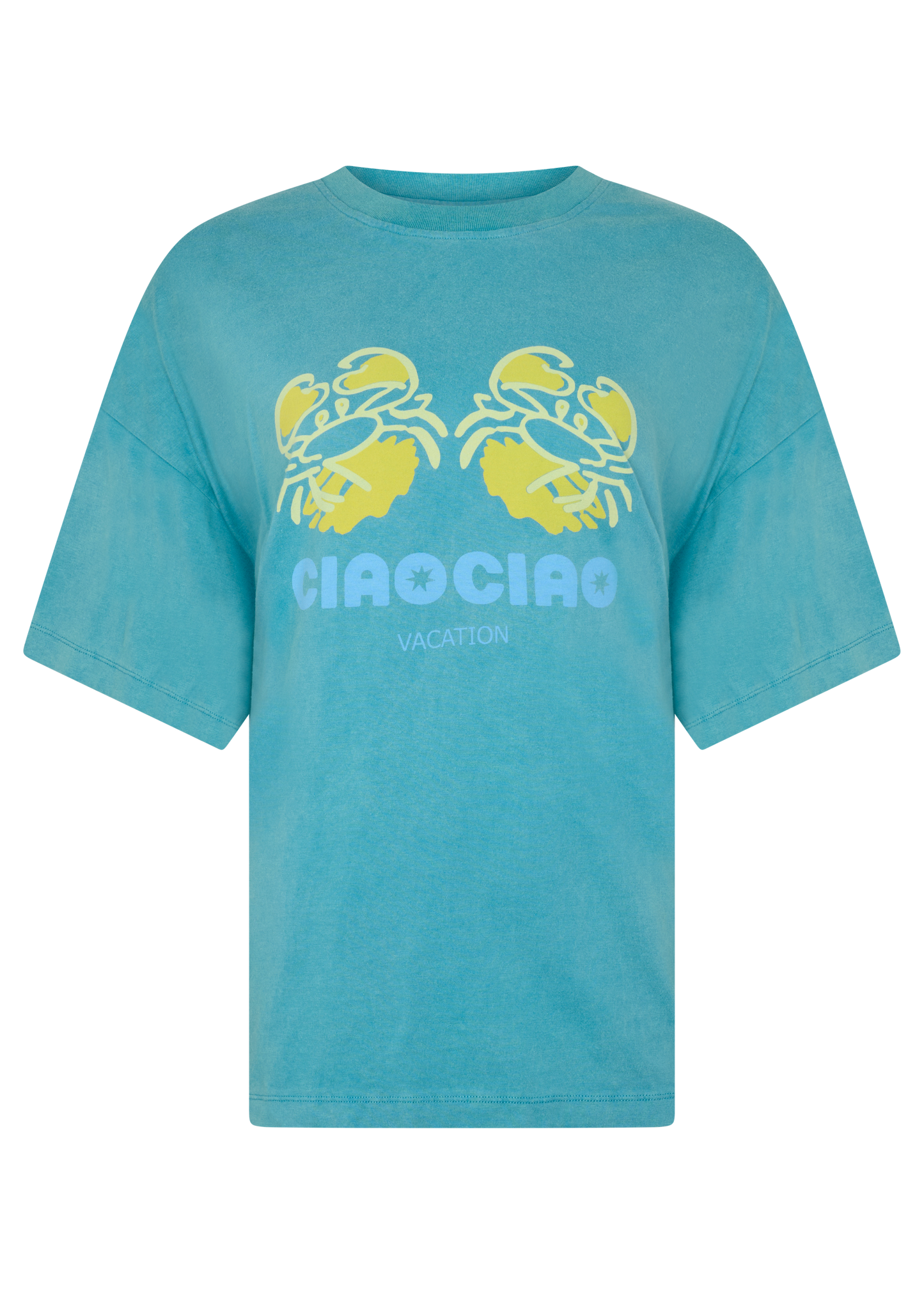 Crab Core Tee- Coastal Water Blue