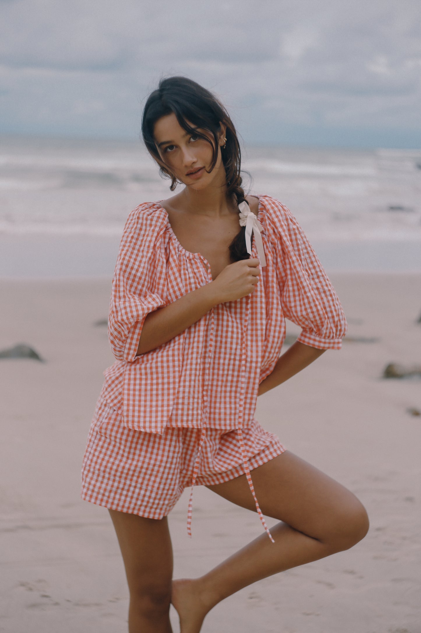 Chloe Blouse - Starburst Gingham