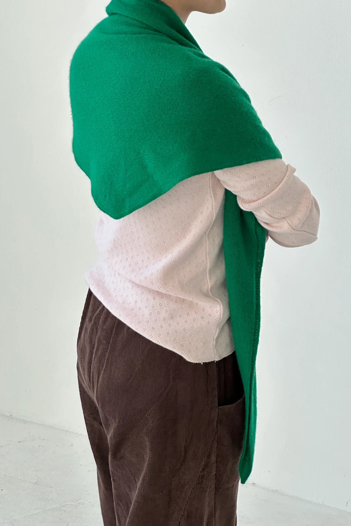 Cashmere Shawl- Kelly Green