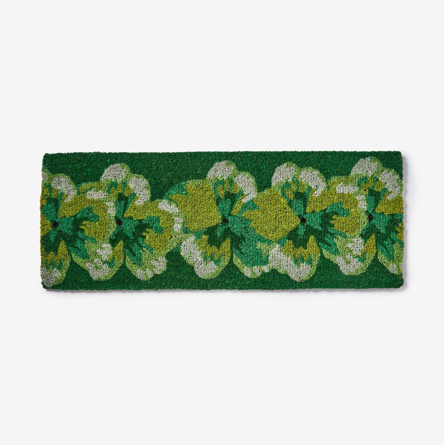 Pansy Green Long Door Mat