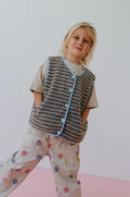 Stripe Vest - Ocean