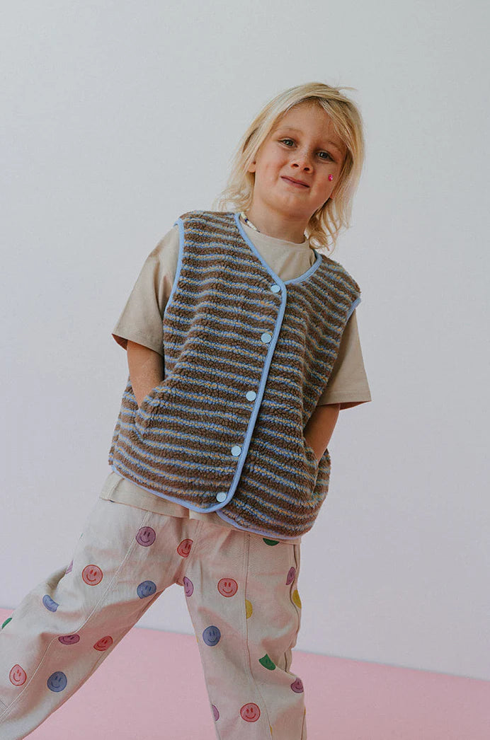 Stripe Vest - Ocean