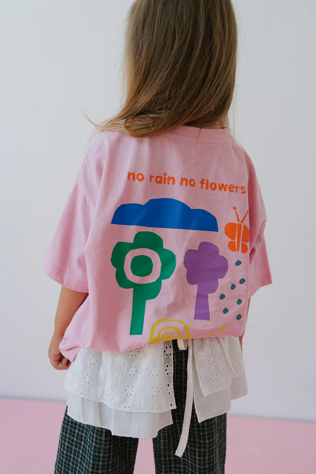 No Flowers Tee - Pink