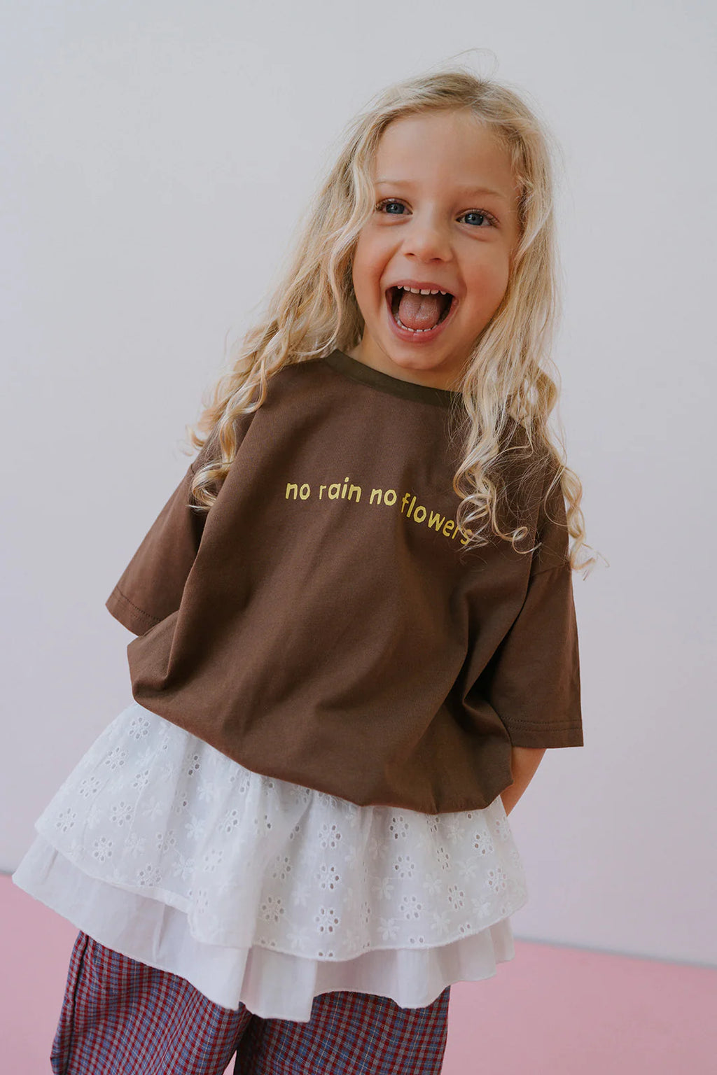 No Flowers Tee - Brown