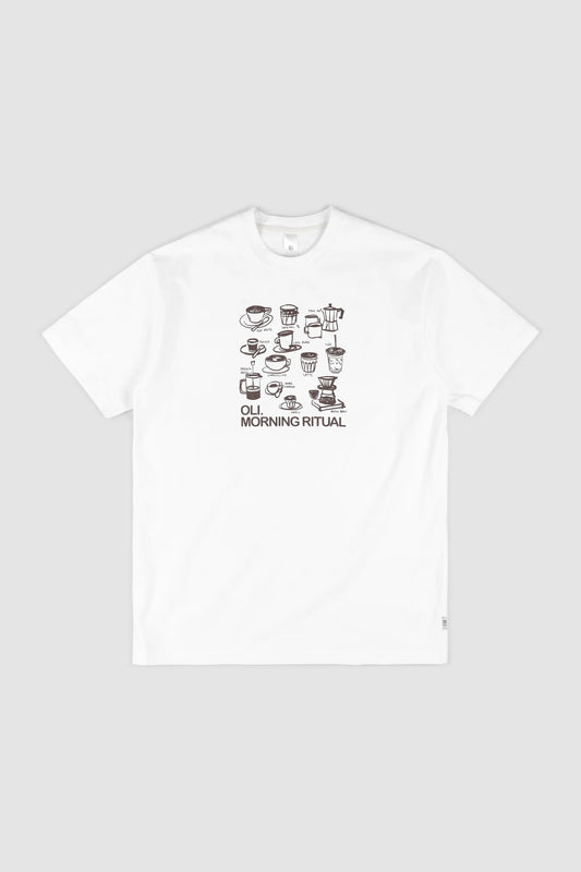 Morning Ritual Tee- White