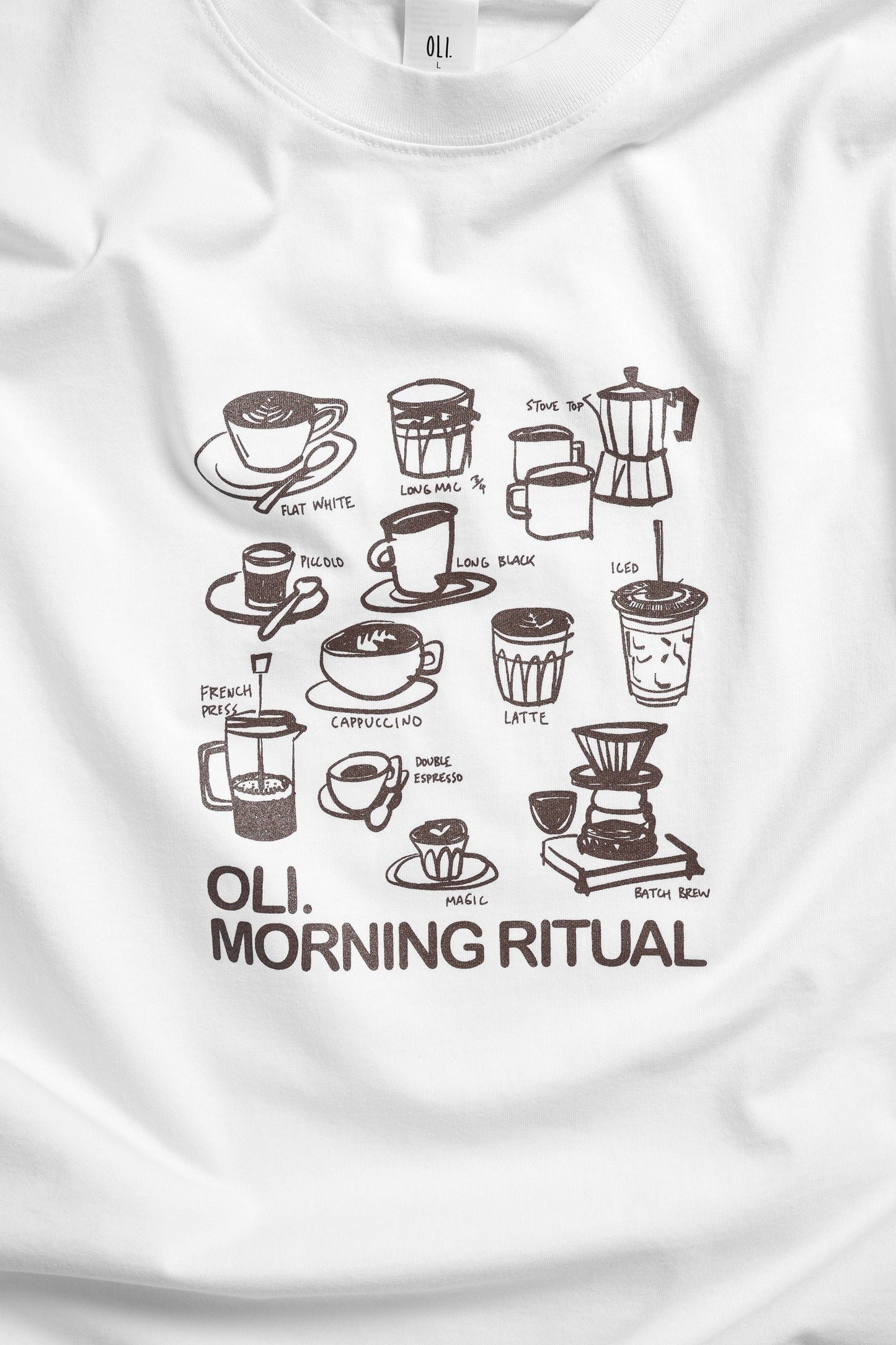 Morning Ritual Tee- White