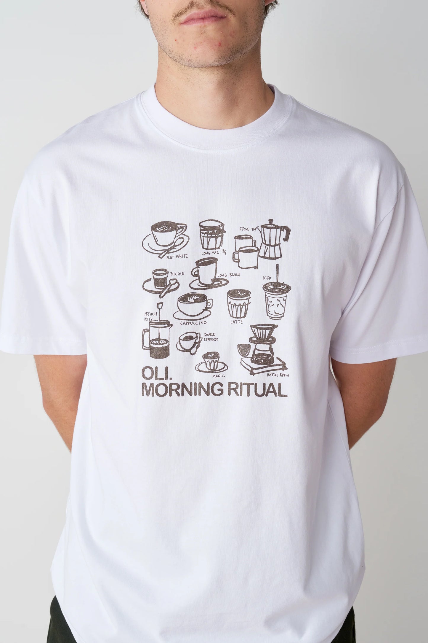 Morning Ritual Tee- White