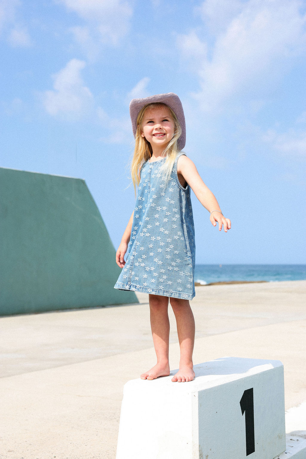 Daisy Denim Shift Dress