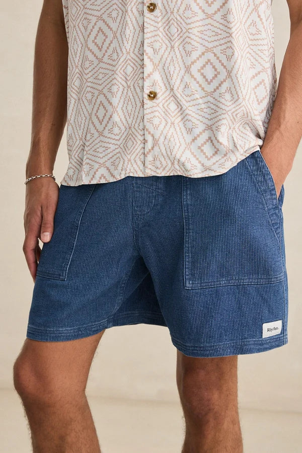 Textured Wale Jam - Indigo