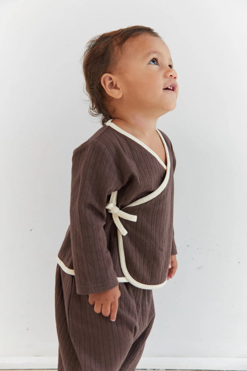 August Pointelle Set - Cocoa