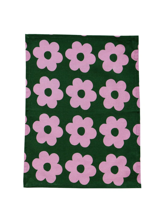 Flowerbed Tea Towel