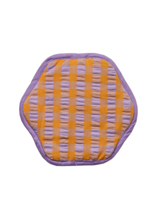 Kumquat Bloom Seersucker Trivet