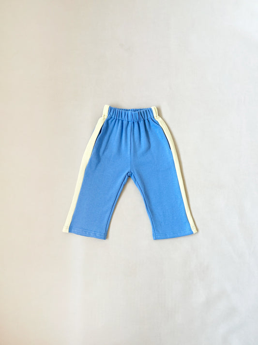 Elio Racer Pants - Sky Blue/Lemon