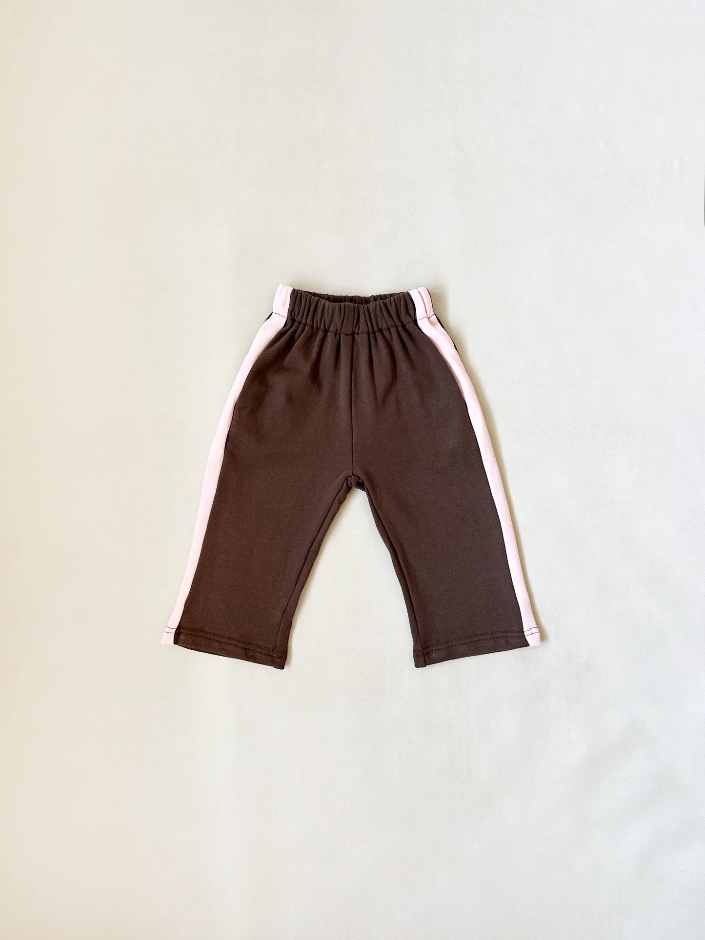 Elio Racer Pants - Chocolate/Pink
