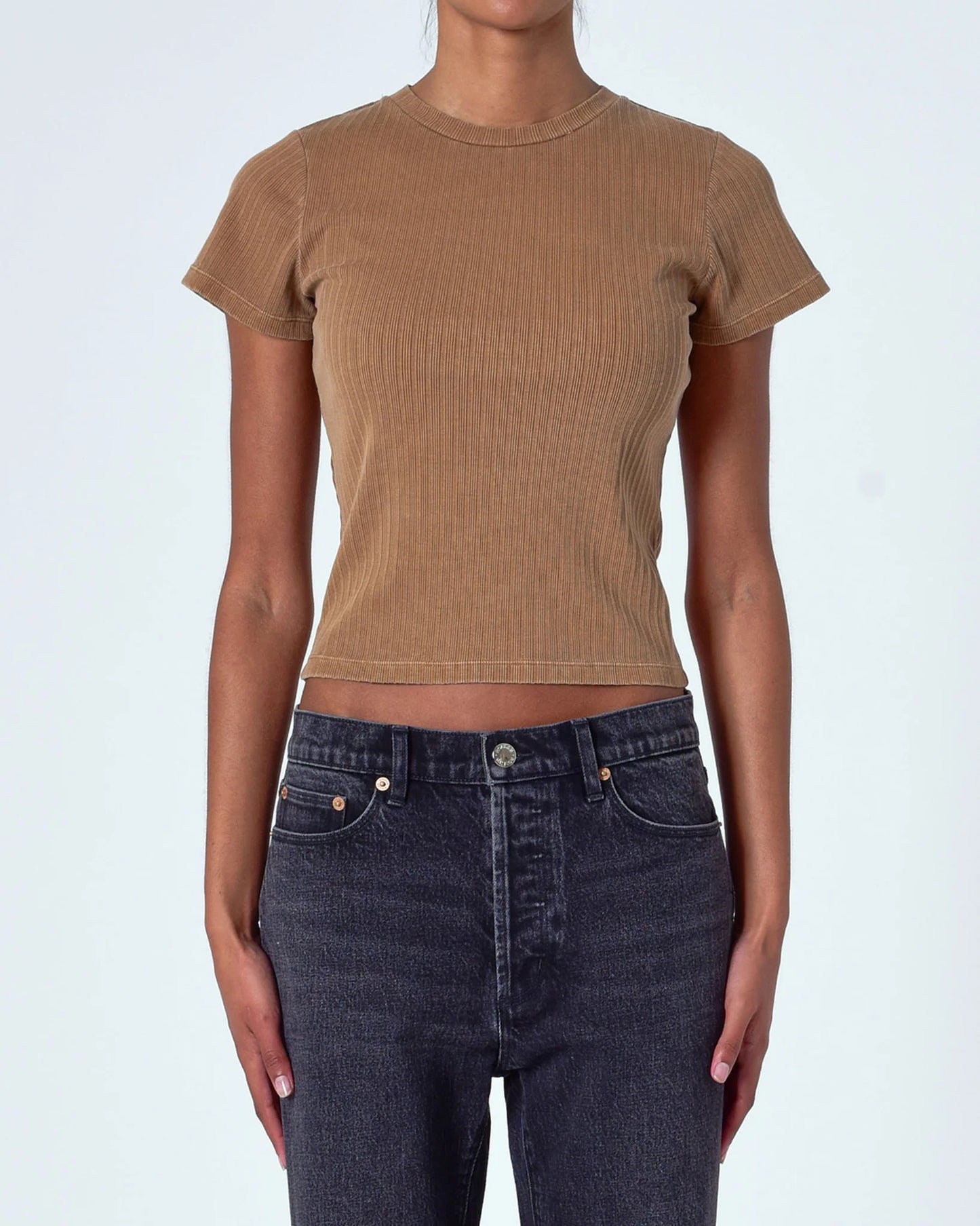 Classic Rib Tee- Teddy