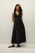 Fiora Midi Dress- Fresco Lace Black