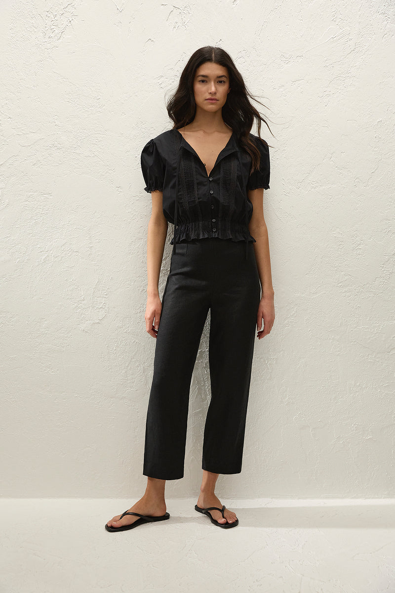 Fiora Blouse- Fresco Lace Black