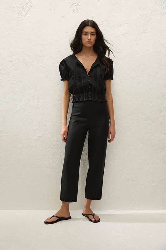 Fiora Blouse- Fresco Lace Black