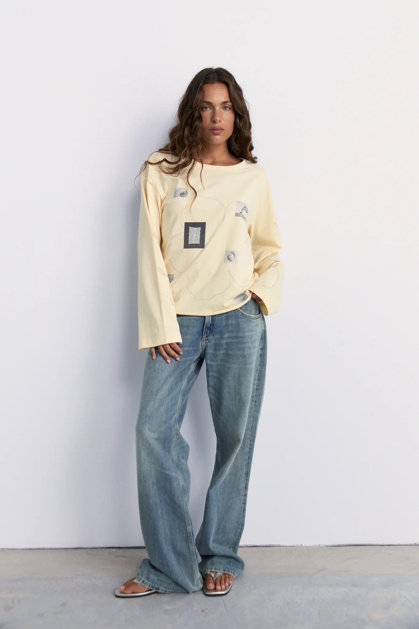 Field Notes Long Sleeve Top - Soft Yellow