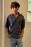 Signature Weave Bowler- Washed Black
