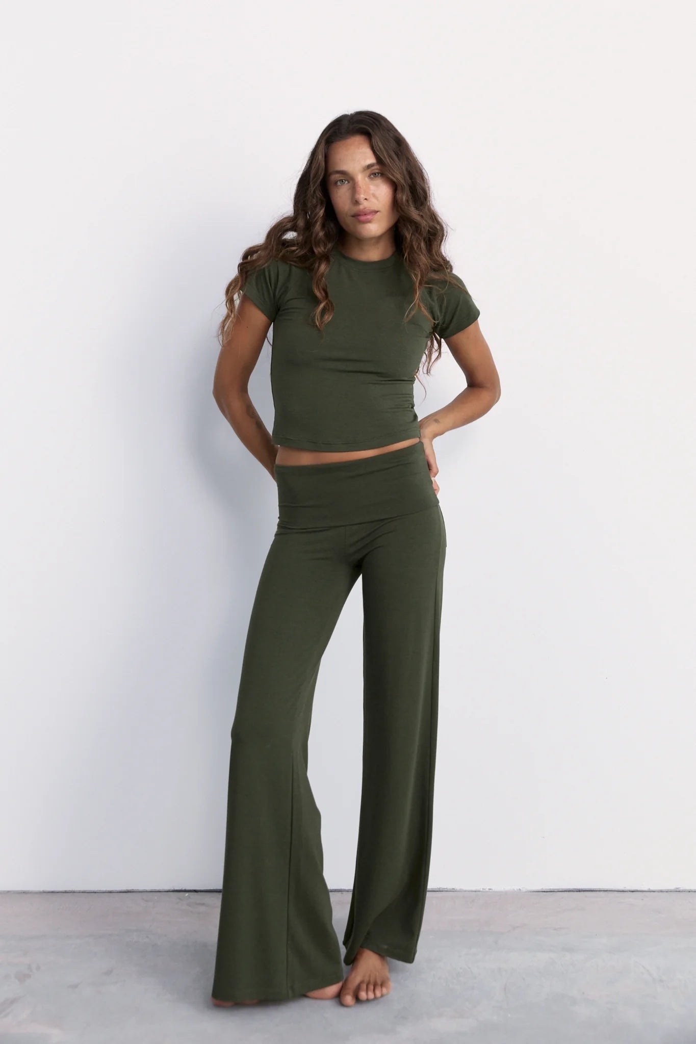 Full Length Yin Flare - Khaki