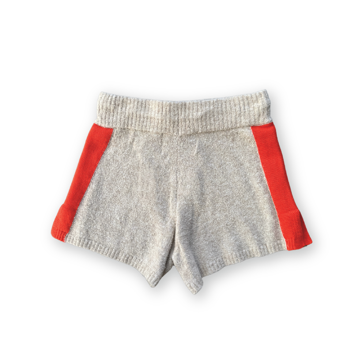 Knitted Terry Shorts- Dune/Rosso