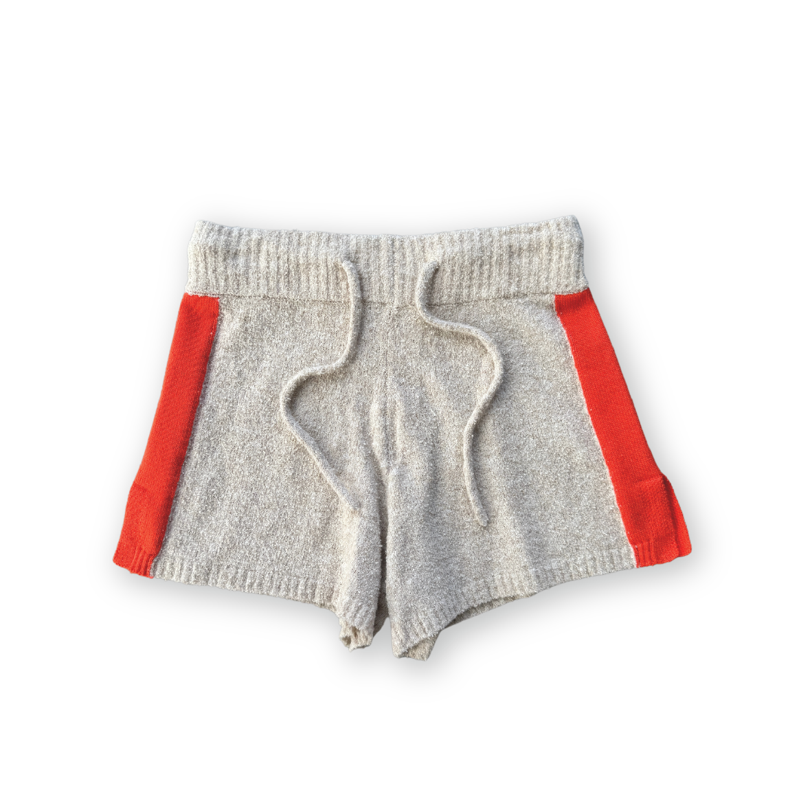 Knitted Terry Shorts- Dune/Rosso