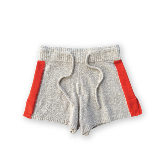 Knitted Terry Shorts- Dune/Rosso