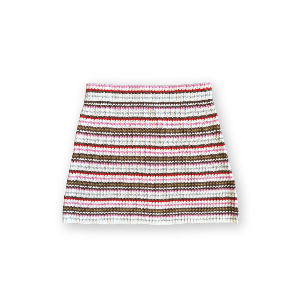 Organic Sunshine Stripe Knit Skirt