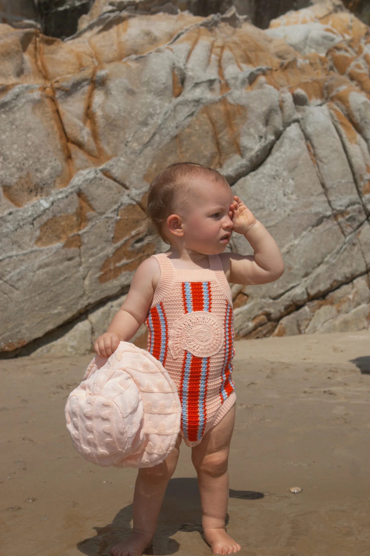 Island Stripe Shell Singletsuit