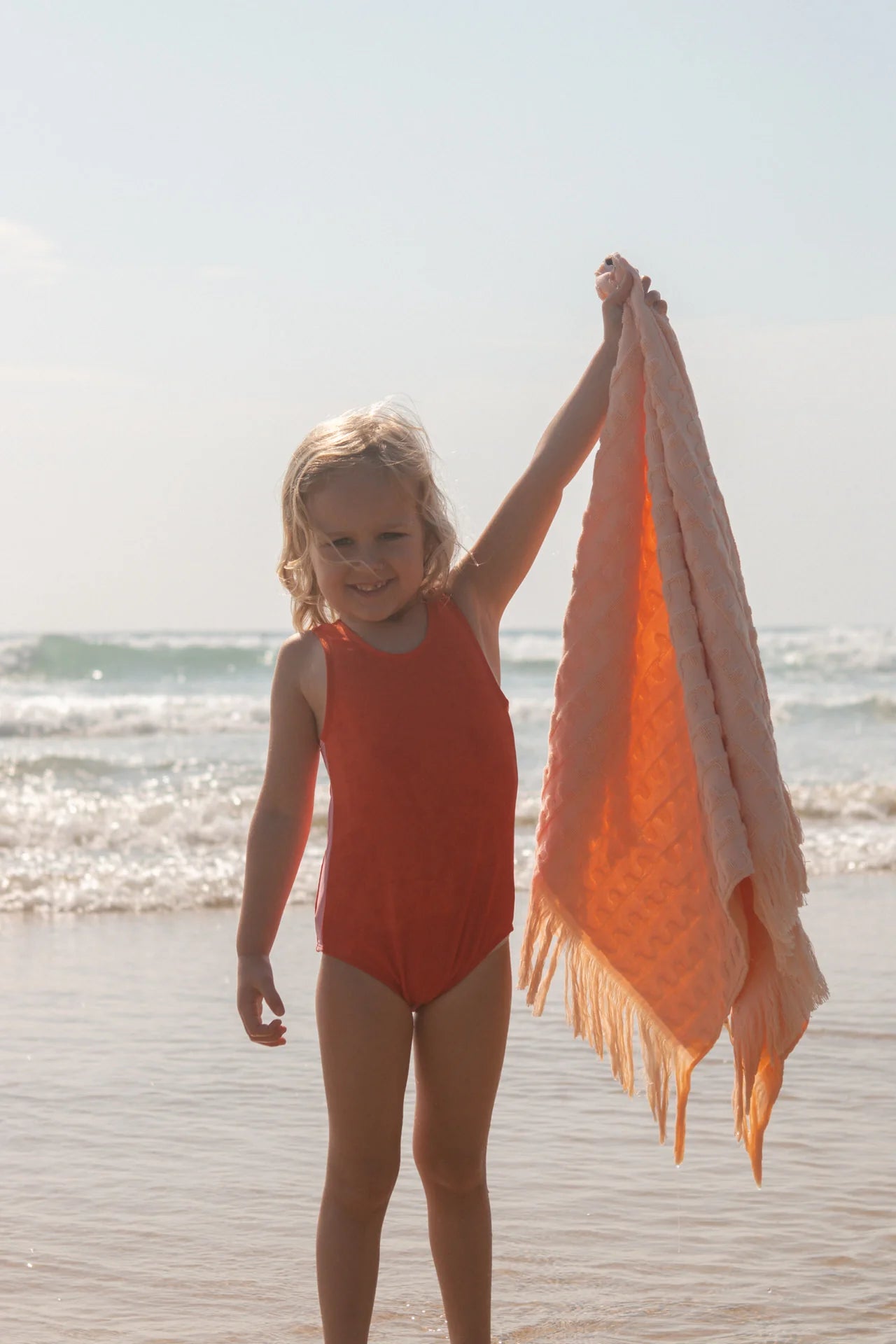 Flow Terry Beach Towel - Peachy Kids