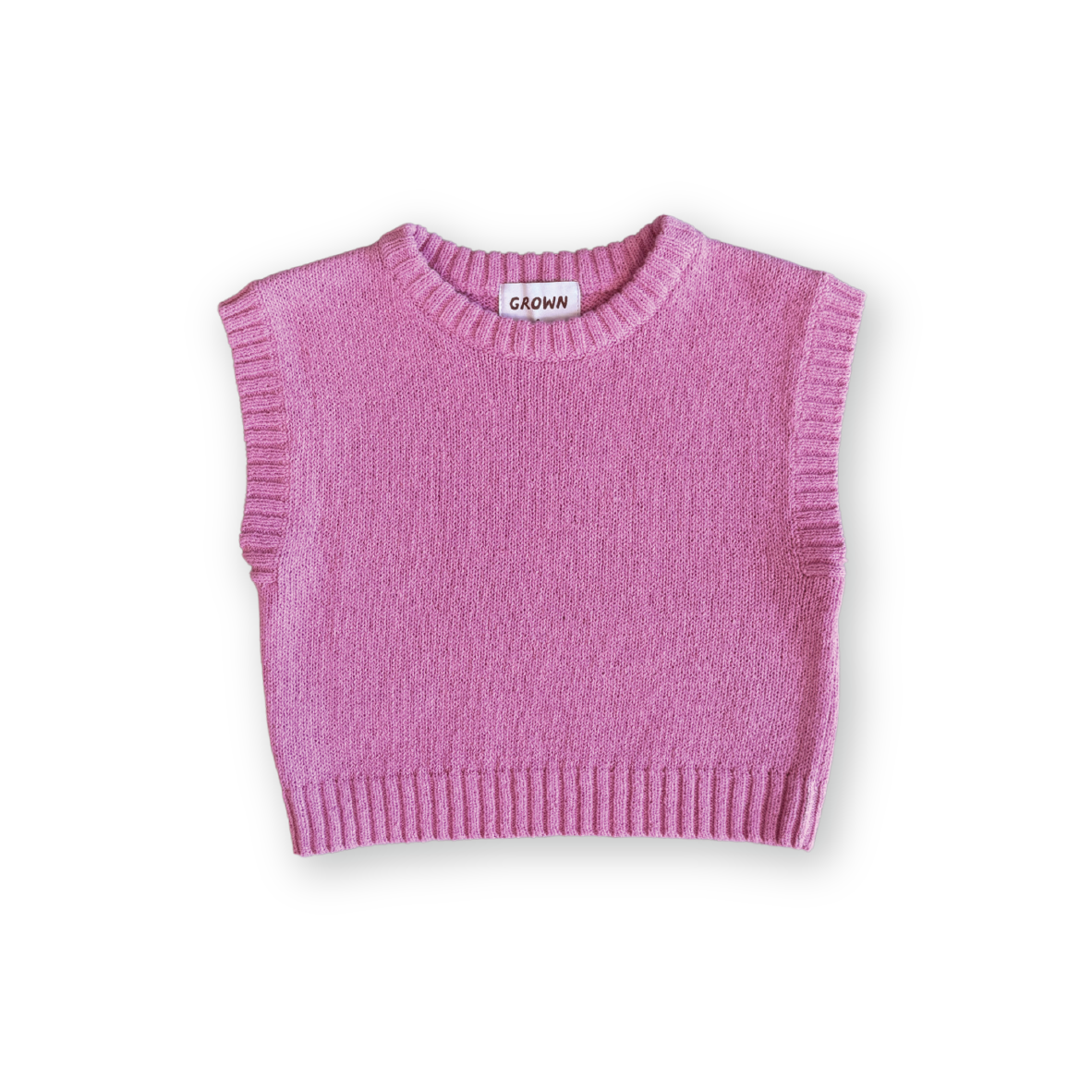 Jersey Knit Vest - Raspberry