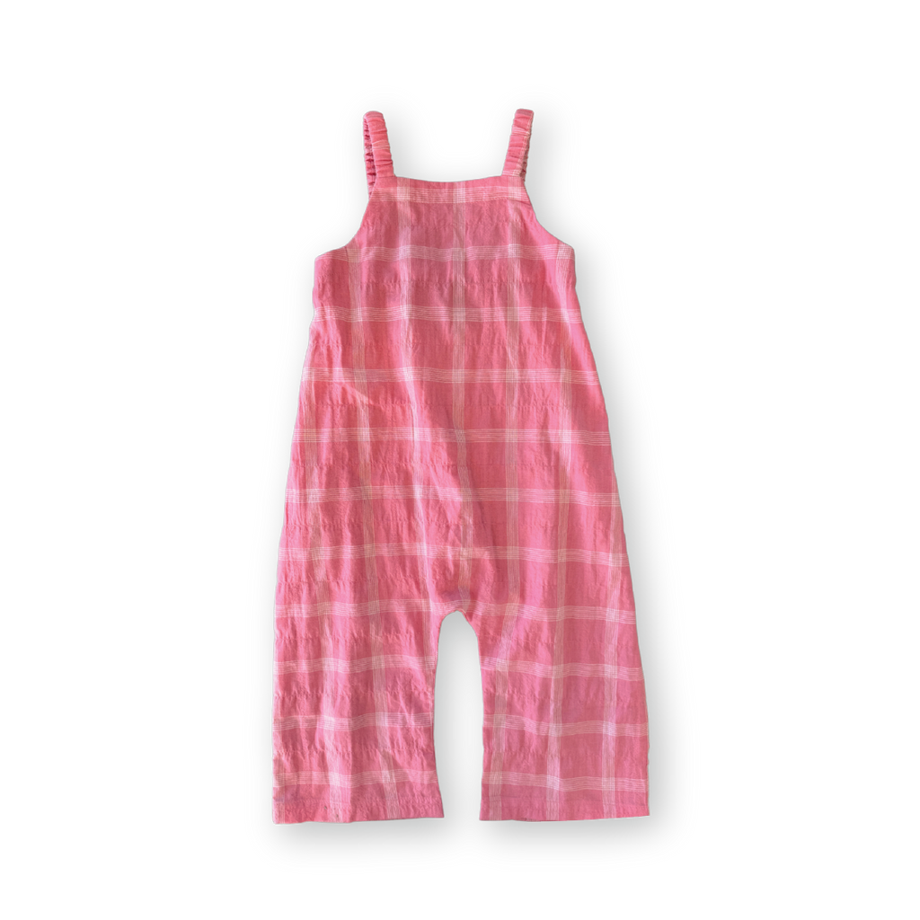 Cotton Check Playsuit