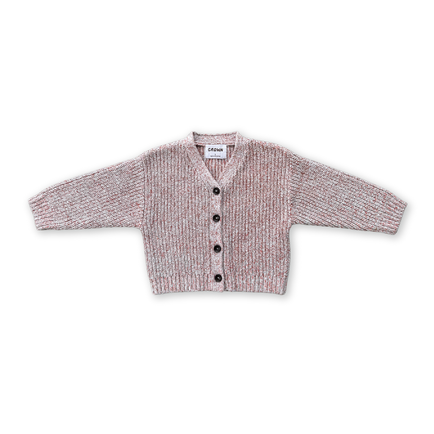 Twisted Chunky Rib Cardigan- Mist