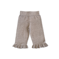 Organic Frill Knit Flares - Oatmilk