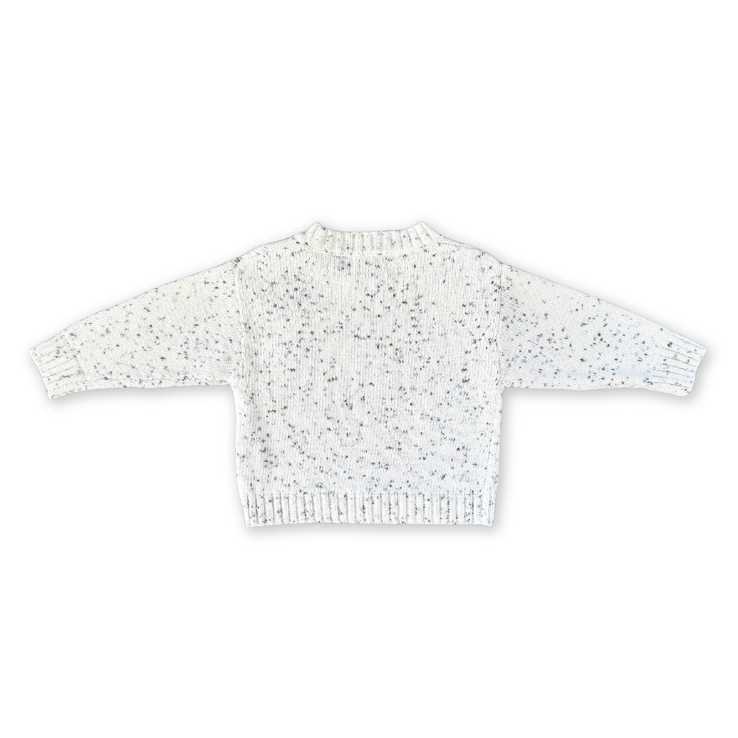 Organic Funfetti Knit Pull Over - Surf