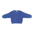 Textured Organic Knit Pull Over - Cobalt
