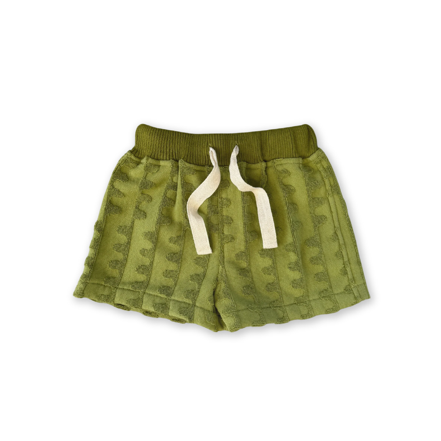 Terry Towelling Flow Shorts- Leaf