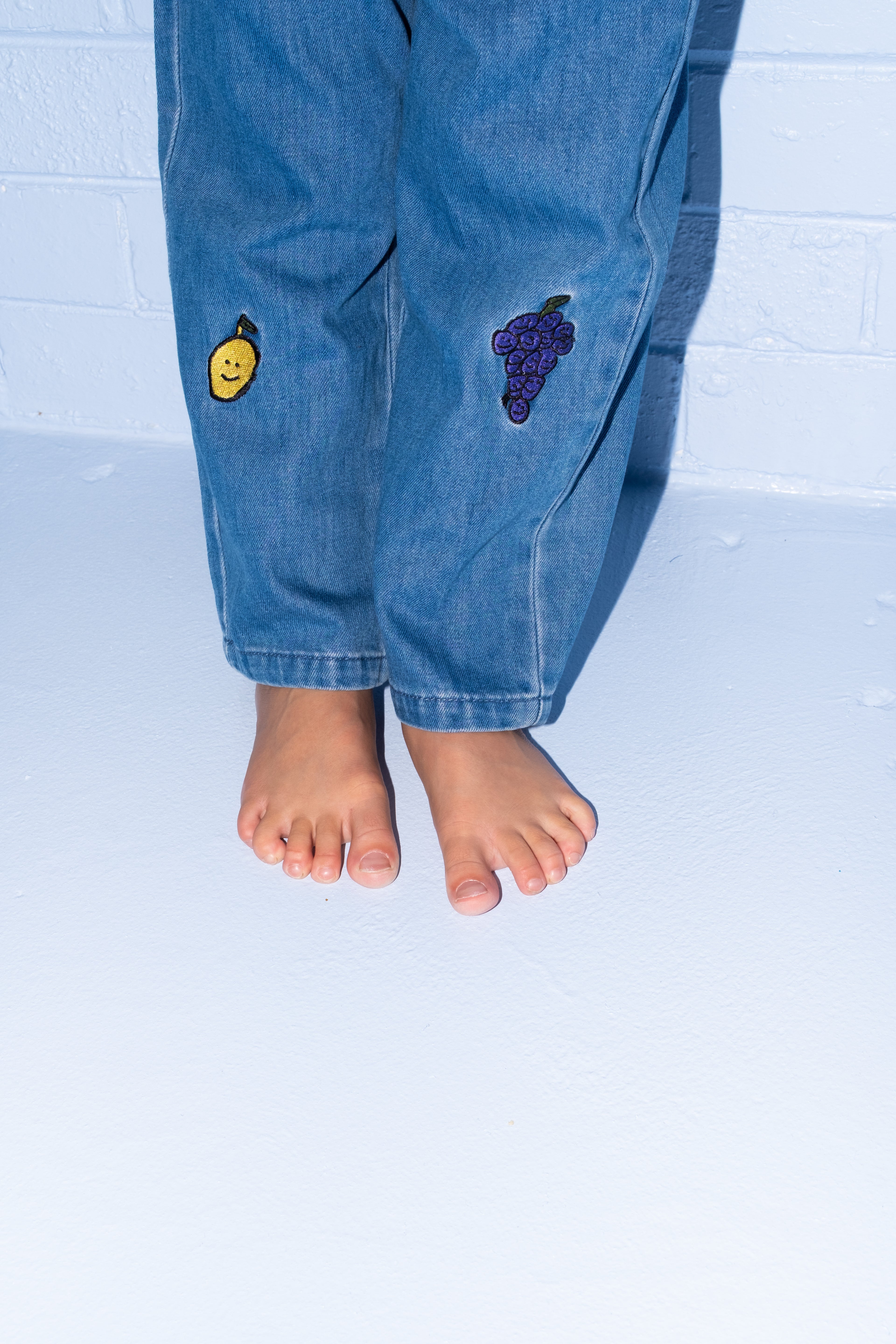 Organic Fruit Salad Denim Pants